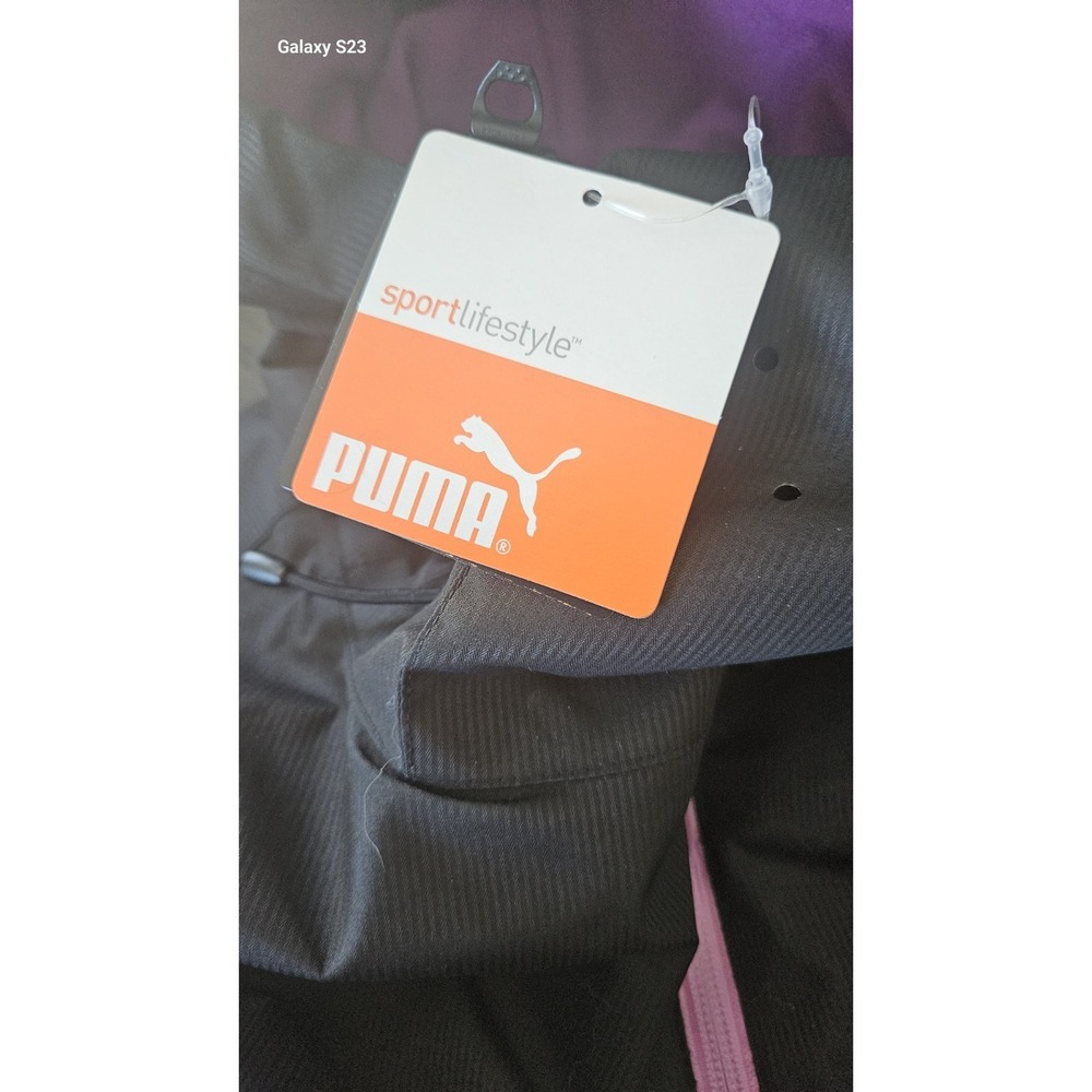 NEW PUMA Horizon Black Sport Performance Zip Up Hoodie Jacket Waterproof Size XS - Picture 8 of 14